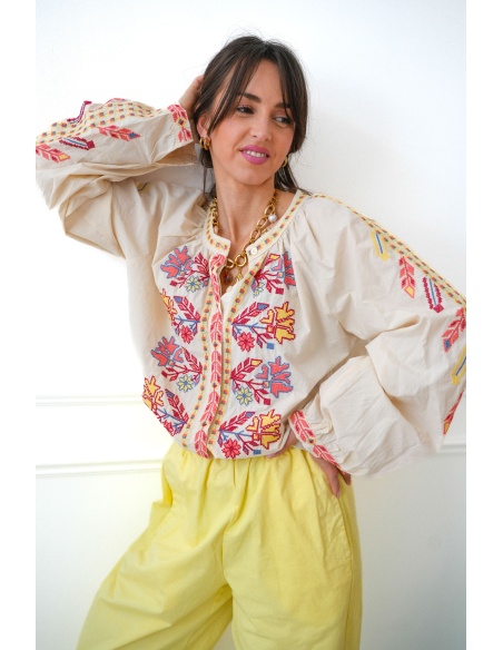 Chemisier Brodé Johanna LOUVE