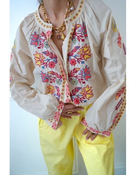 Chemisier Brodé Johanna LOUVE