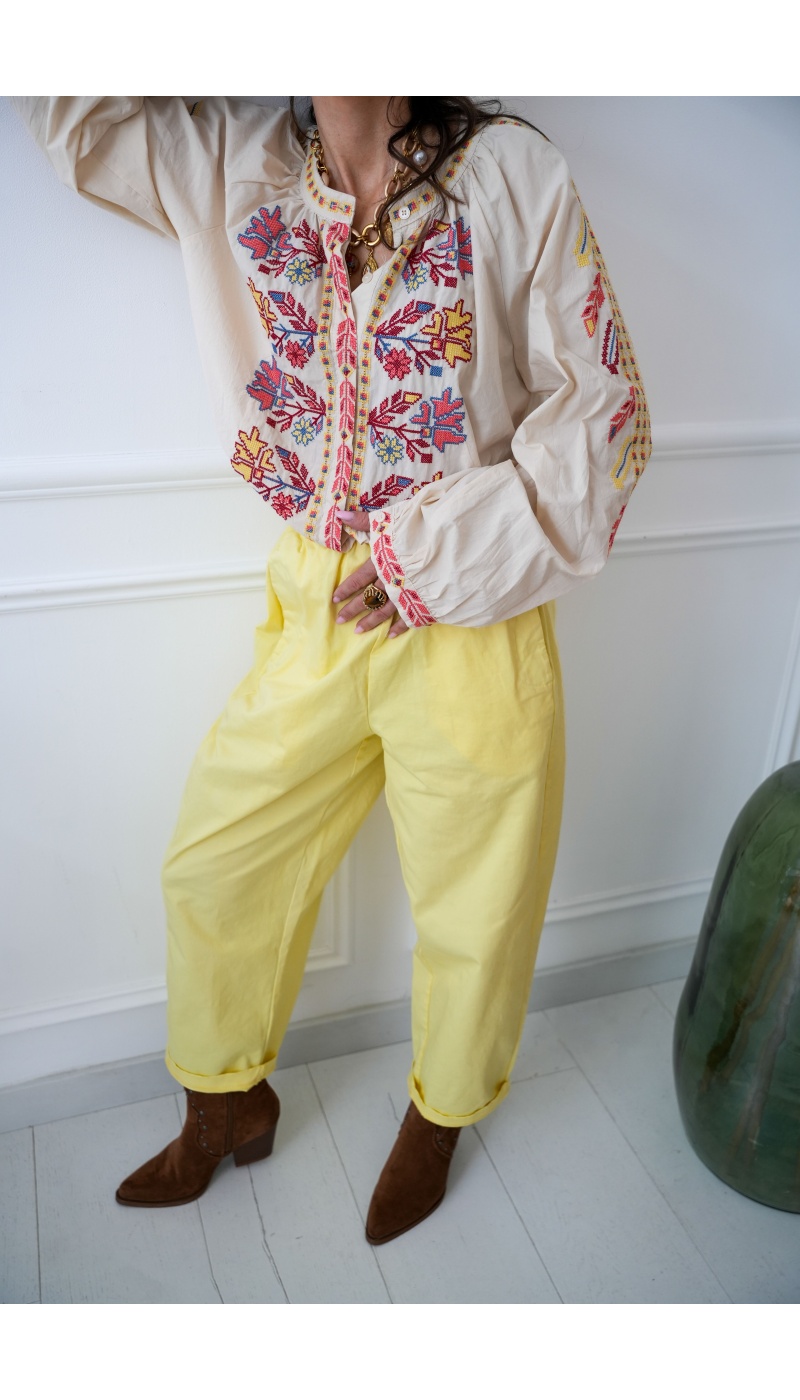 Chemisier Brodé Johanna LOUVE