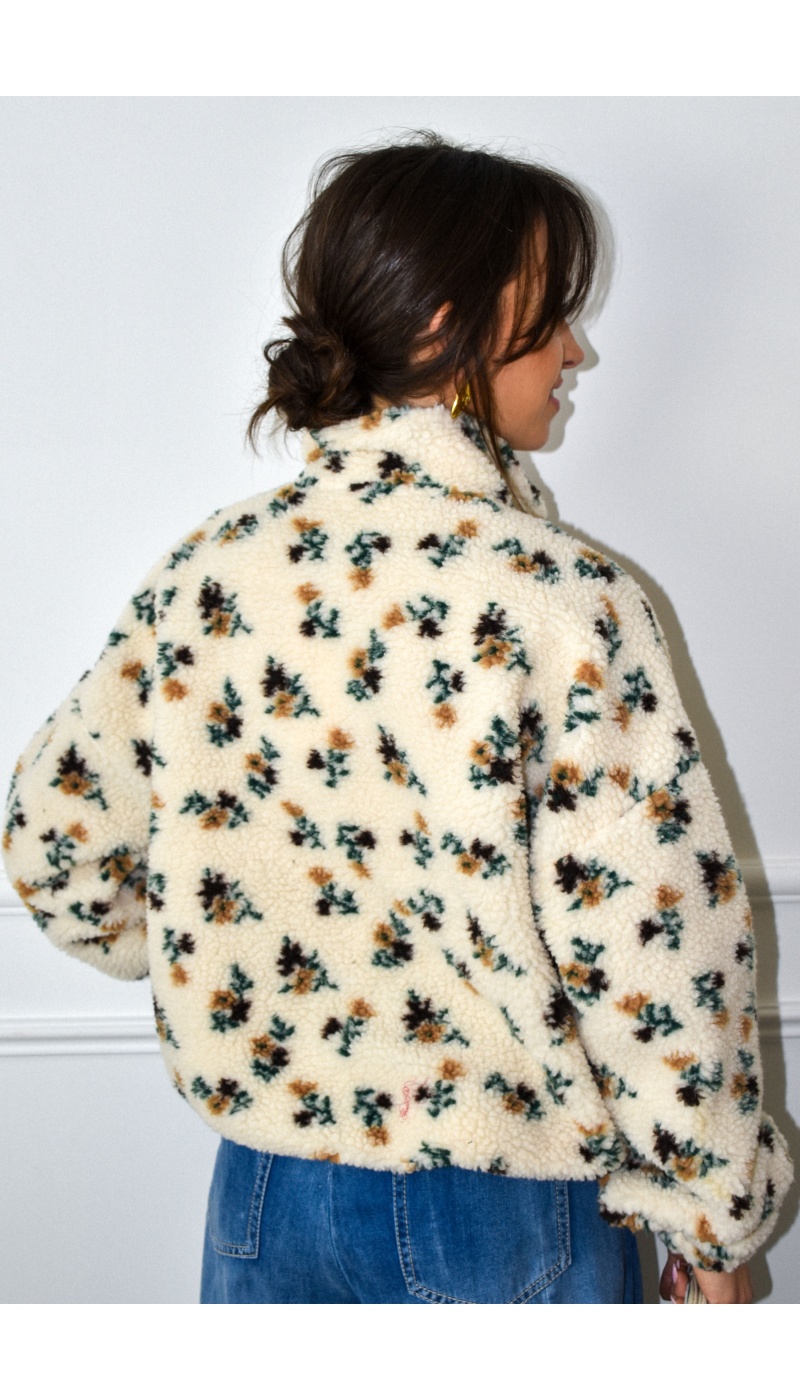 Blouson Moumoute Fleurs INES