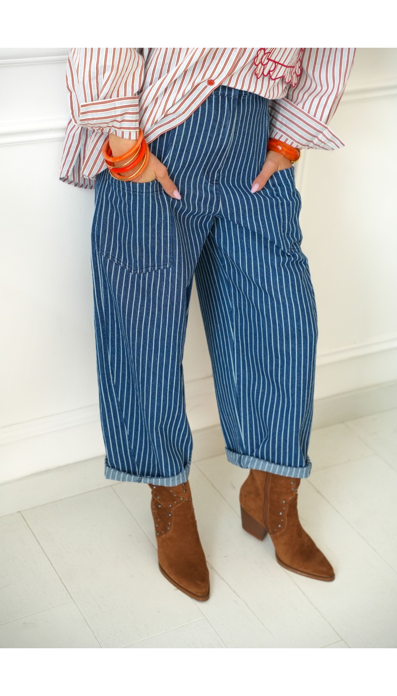 Pantalon Carotte Rayure Johanna ADELE