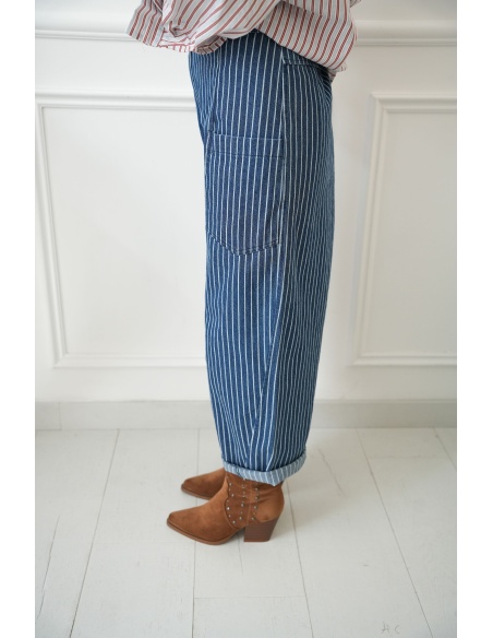 Pantalon Carotte Rayure Johanna ADELE