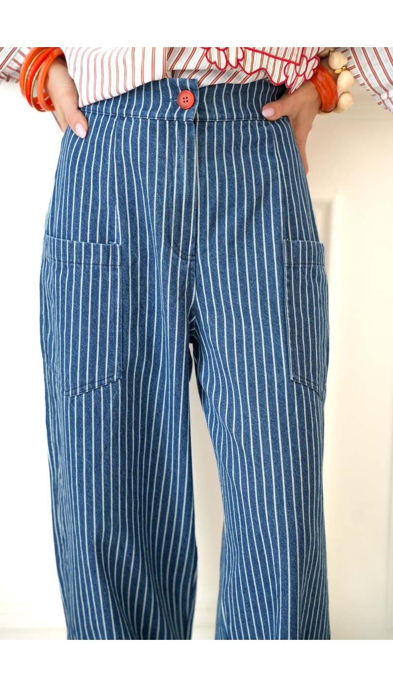 Pantalon Carotte Rayure Johanna ADELE