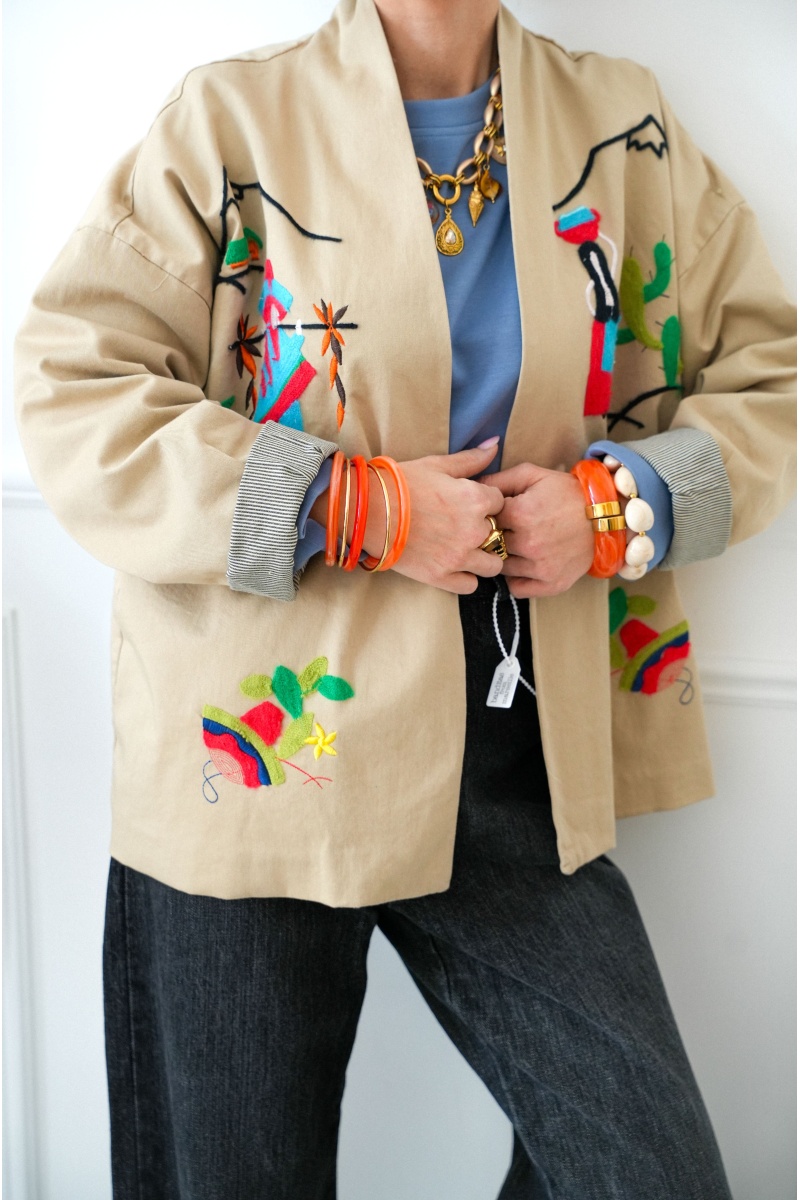 johanna toutoun CACTUS BEIGE VESTES FEMME 2