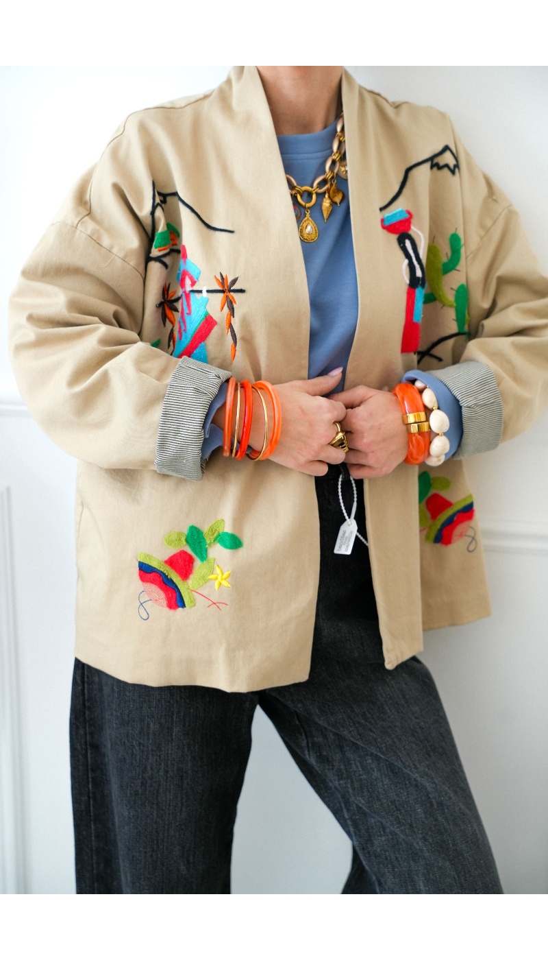 johanna toutoun CACTUS BEIGE VESTES FEMME