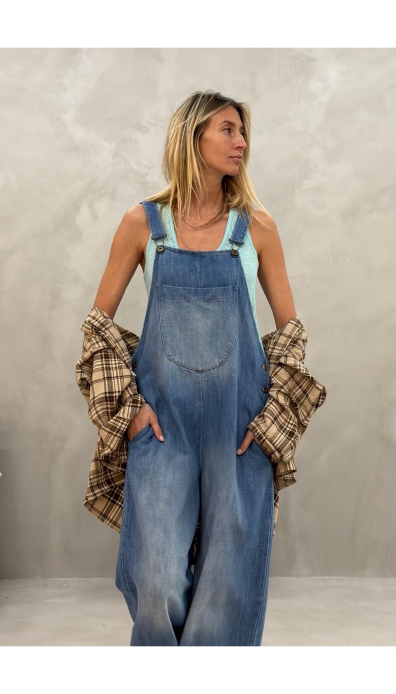 Salopette Jean Banditas WHITE LA