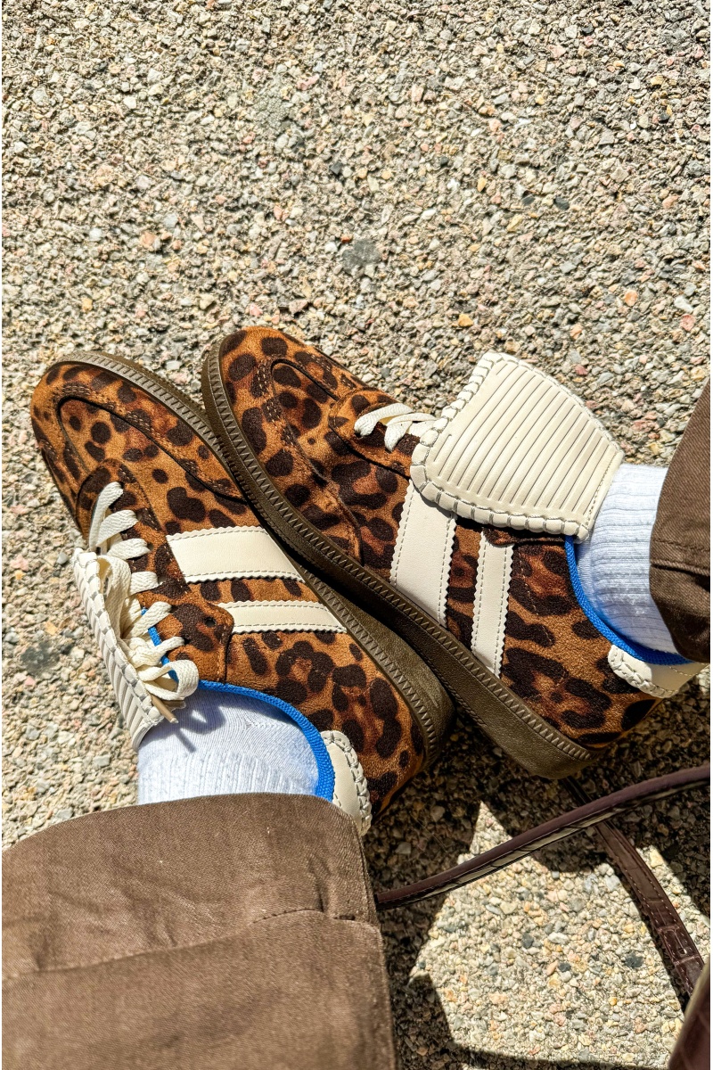 igdandco LEOPAR MARRON BASKETS FEMME