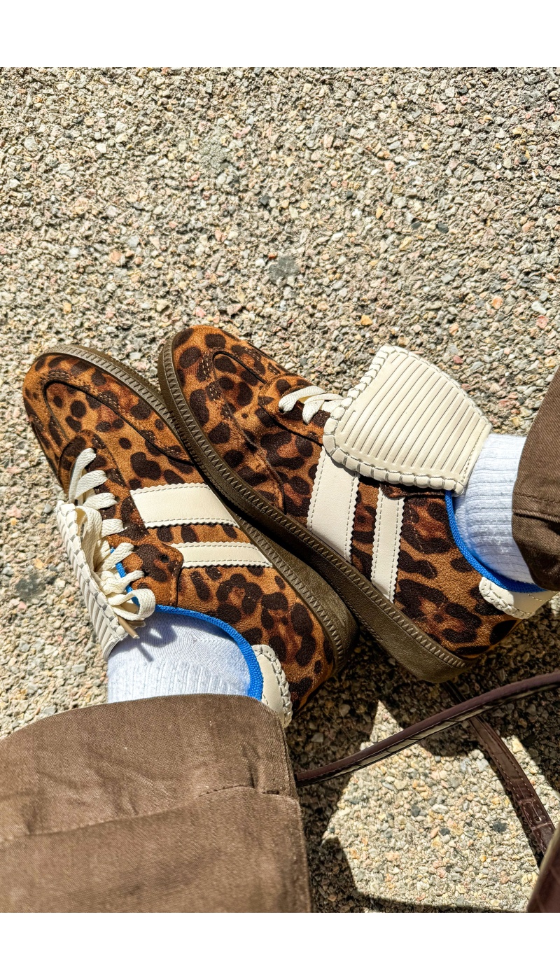 Baskets Femme Imprimé Léopard
