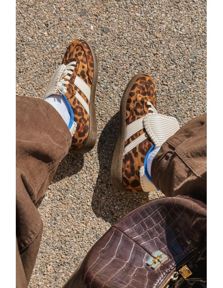 igdandco LEOPAR MARRON BASKETS FEMME