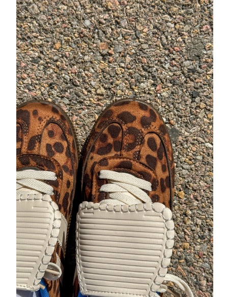 igdandco LEOPAR MARRON BASKETS FEMME