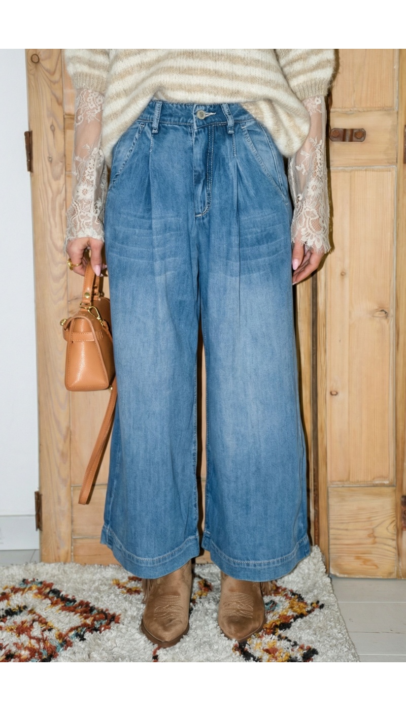 new2000 BRODE BLEU JEANS FEMME