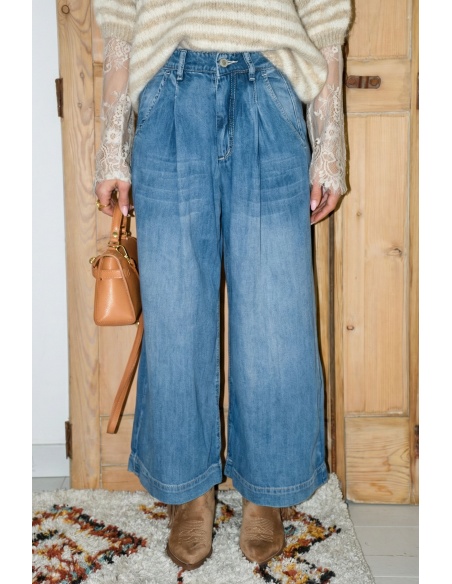 new2000 BRODE BLEU JEANS FEMME