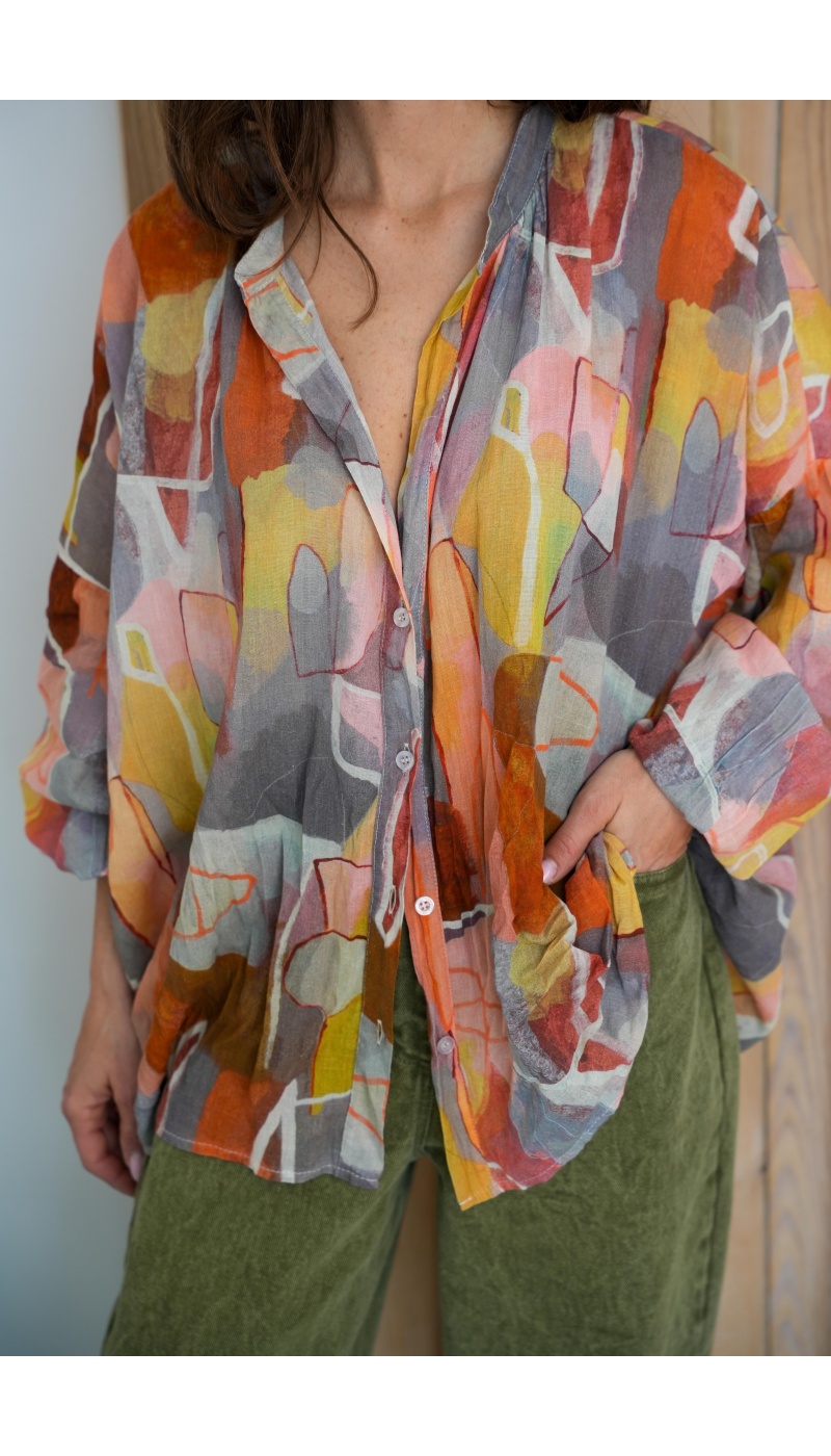 Chemisier Saumon Banditas CAMERON