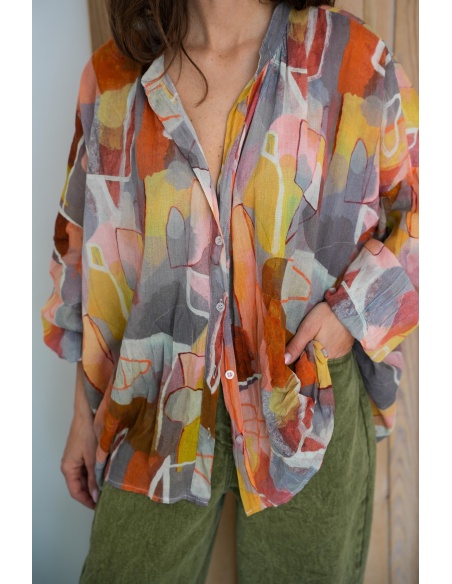 Chemisier Saumon Banditas CAMERON