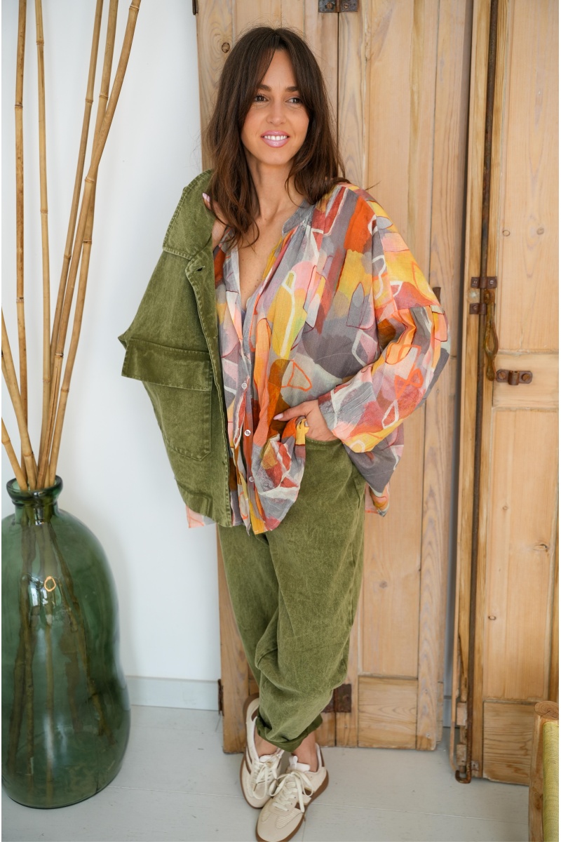 Chemisier Saumon Banditas CAMERON 2