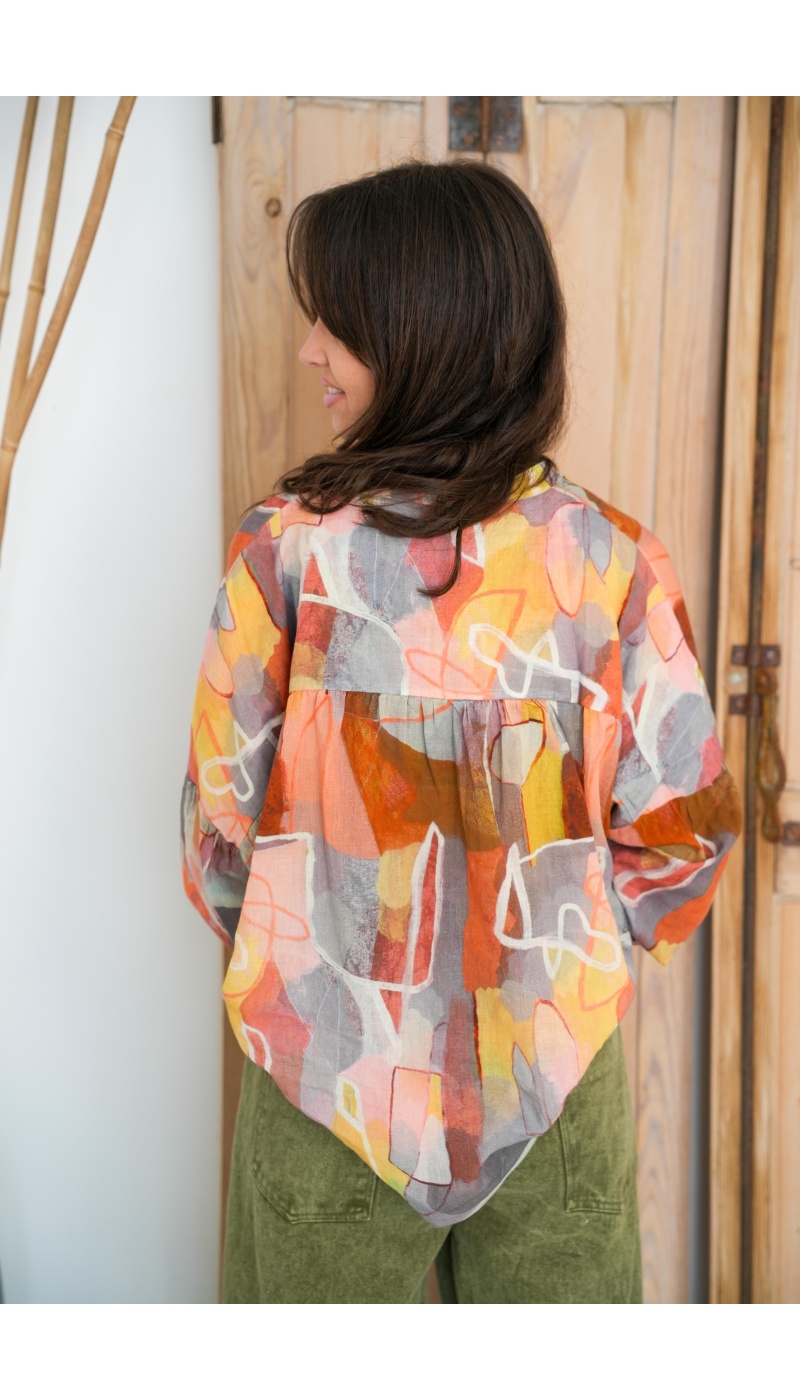 Chemisier Saumon Banditas CAMERON