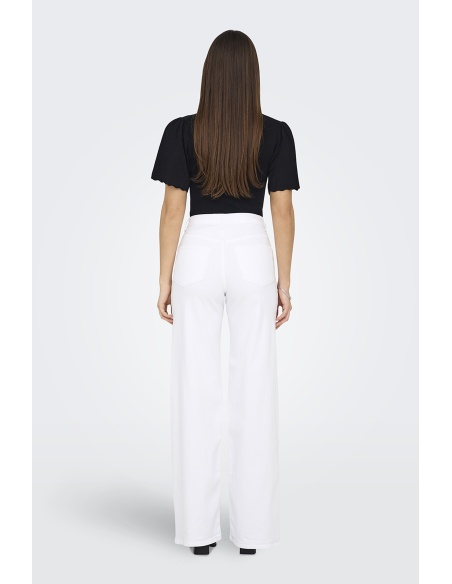 Jean Wide White ONLMADISON Longueur 30