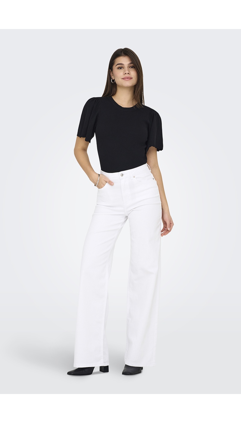 Jean Wide White ONLMADISON Longueur 30