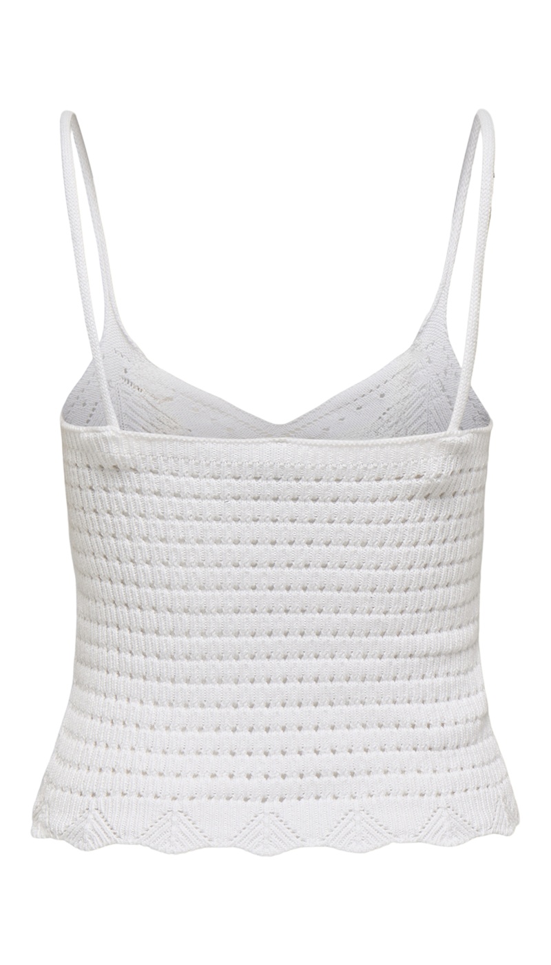Débardeur Maille Bright White ONLLISON