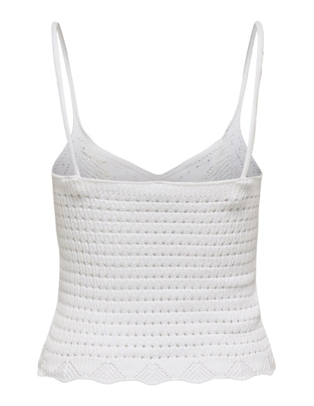 Débardeur Maille Bright White ONLLISON