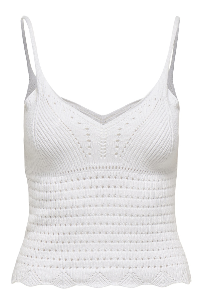 Débardeur Maille Bright White ONLLISON