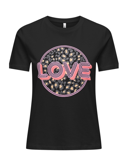Tee Shirt Love Black ONLARIYA