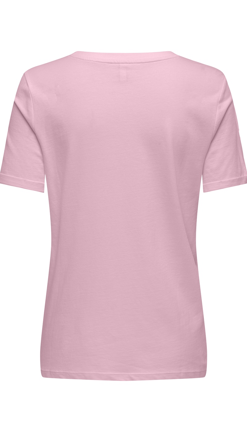 T-shirt Coeur Romance Rose ONLUMA