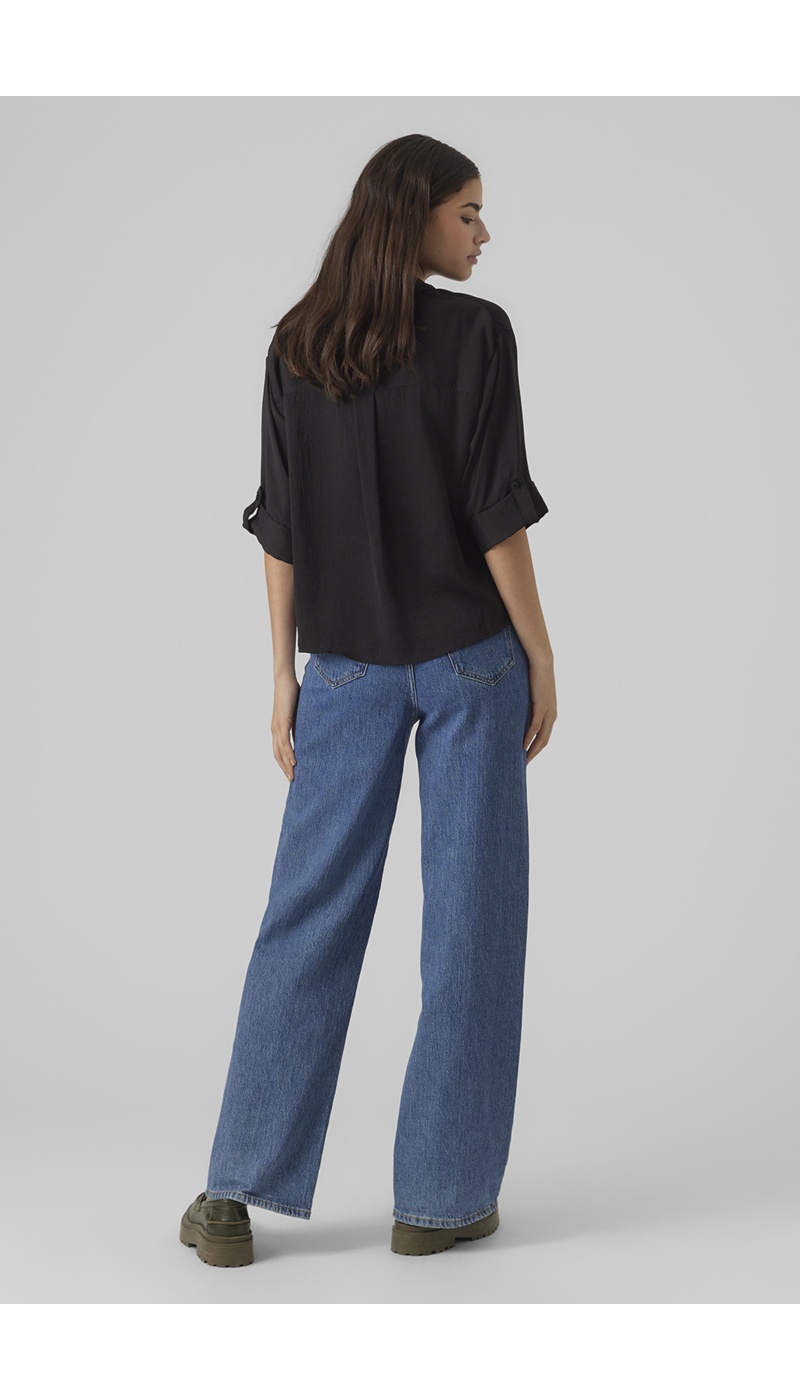 VERO MODA  BLACK CHEMISES ML