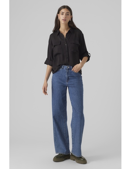 VERO MODA  BLACK CHEMISES ML