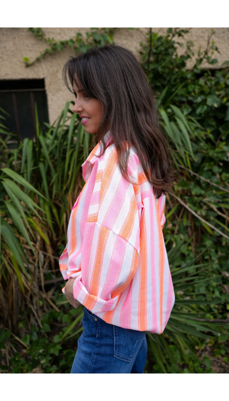 Chemisier Rayé Coeur CORY