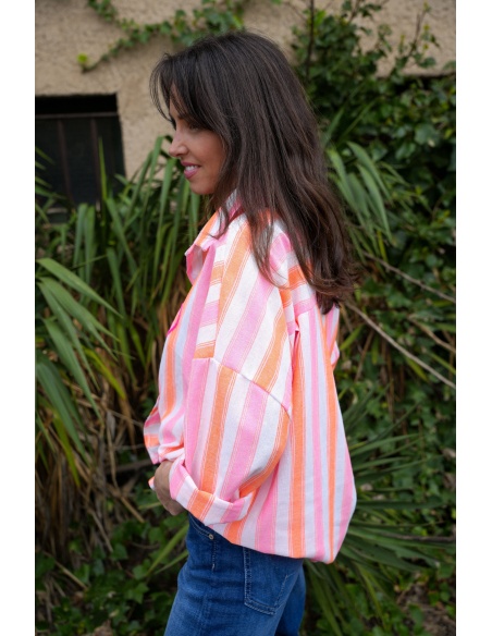 Chemisier Rayé Coeur CORY