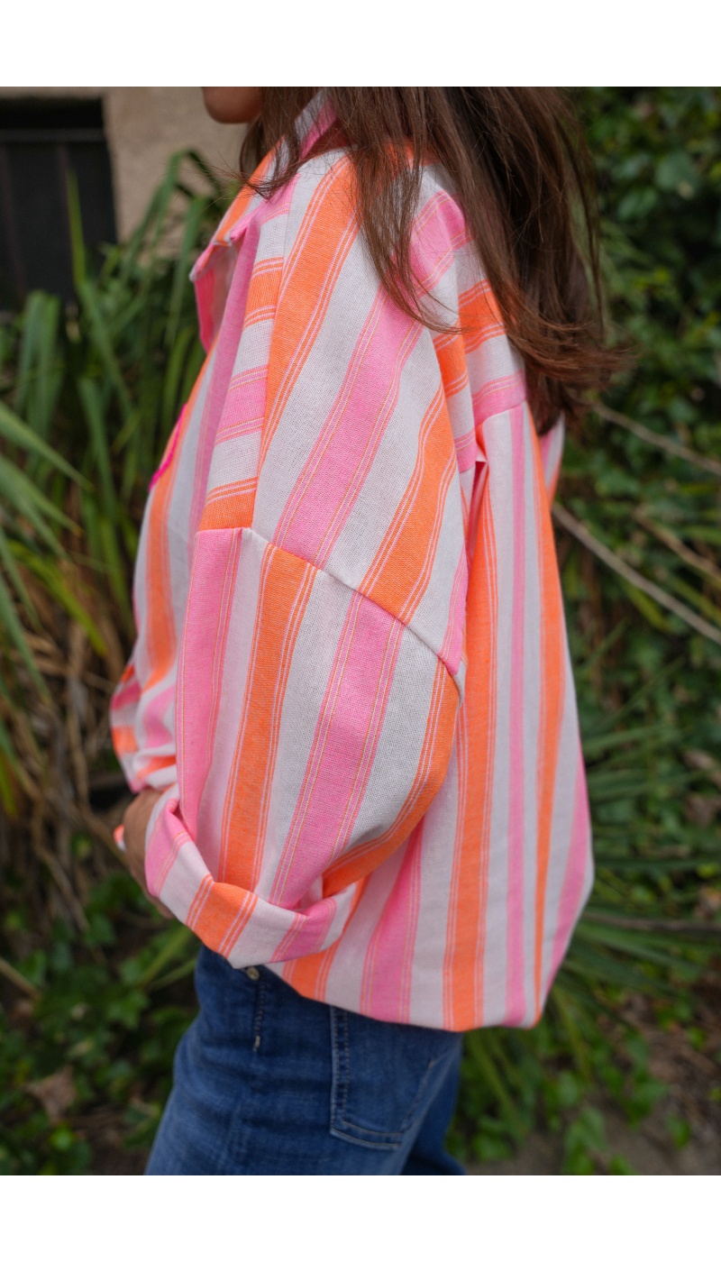 Chemisier Rayé Coeur CORY