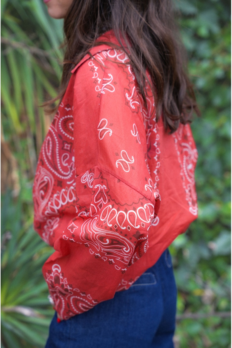 Chemisier Bandana Rouge YASA 2