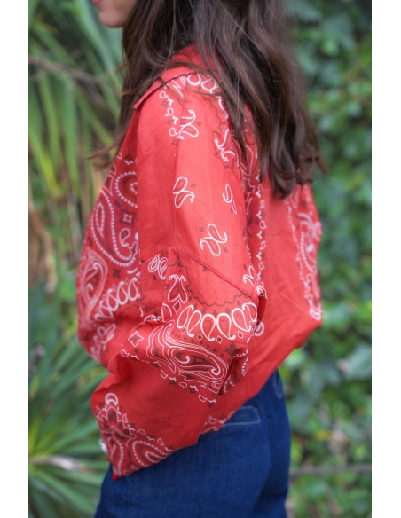 Chemisier Bandana Rouge YASA