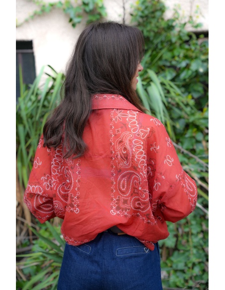 Chemisier Bandana Rouge YASA