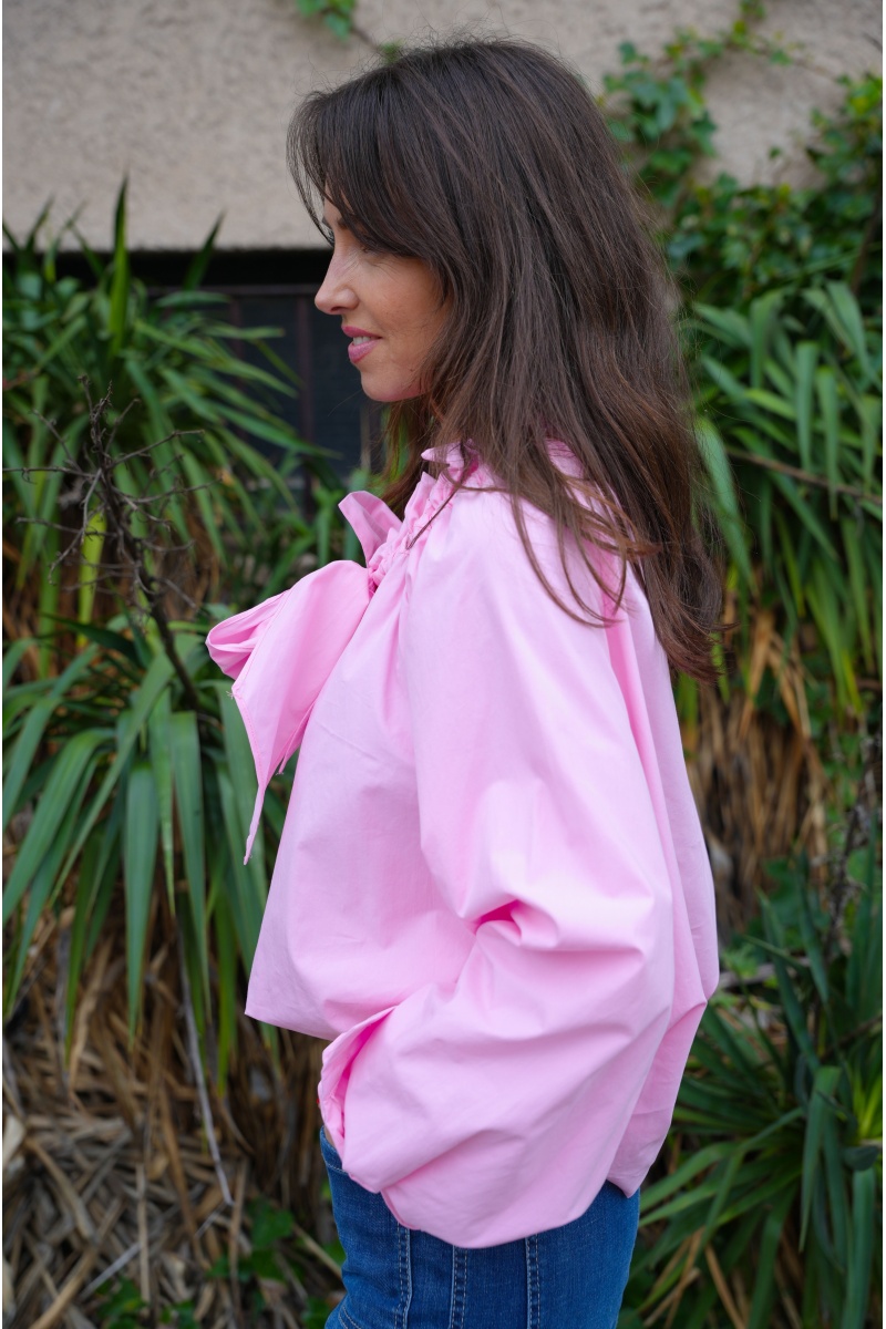 Blouse Froncée Rose ELODIE 2