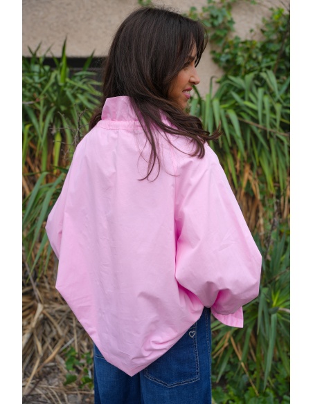 Blouse Froncée Rose ELODIE