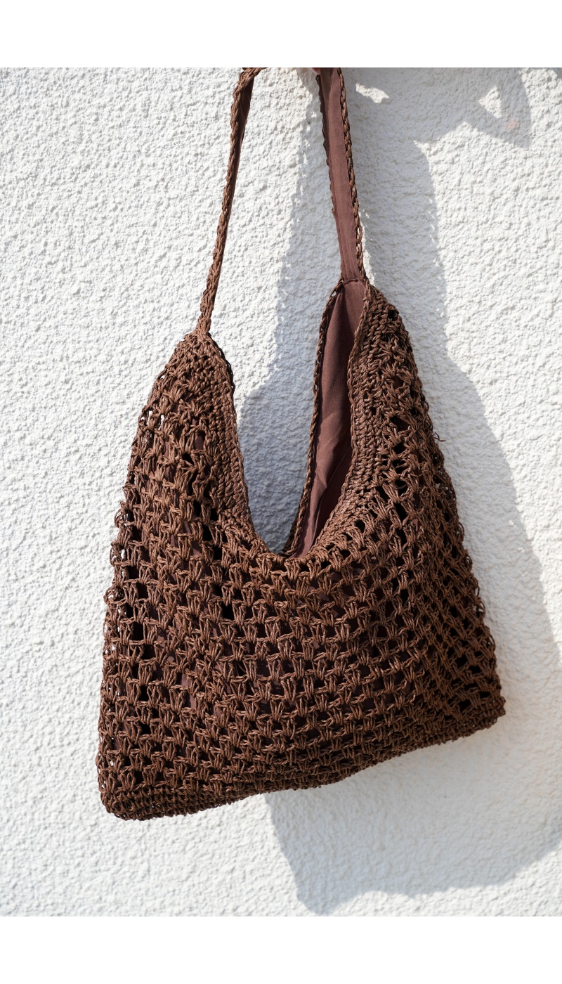 Sac Raphia Marron ANDY