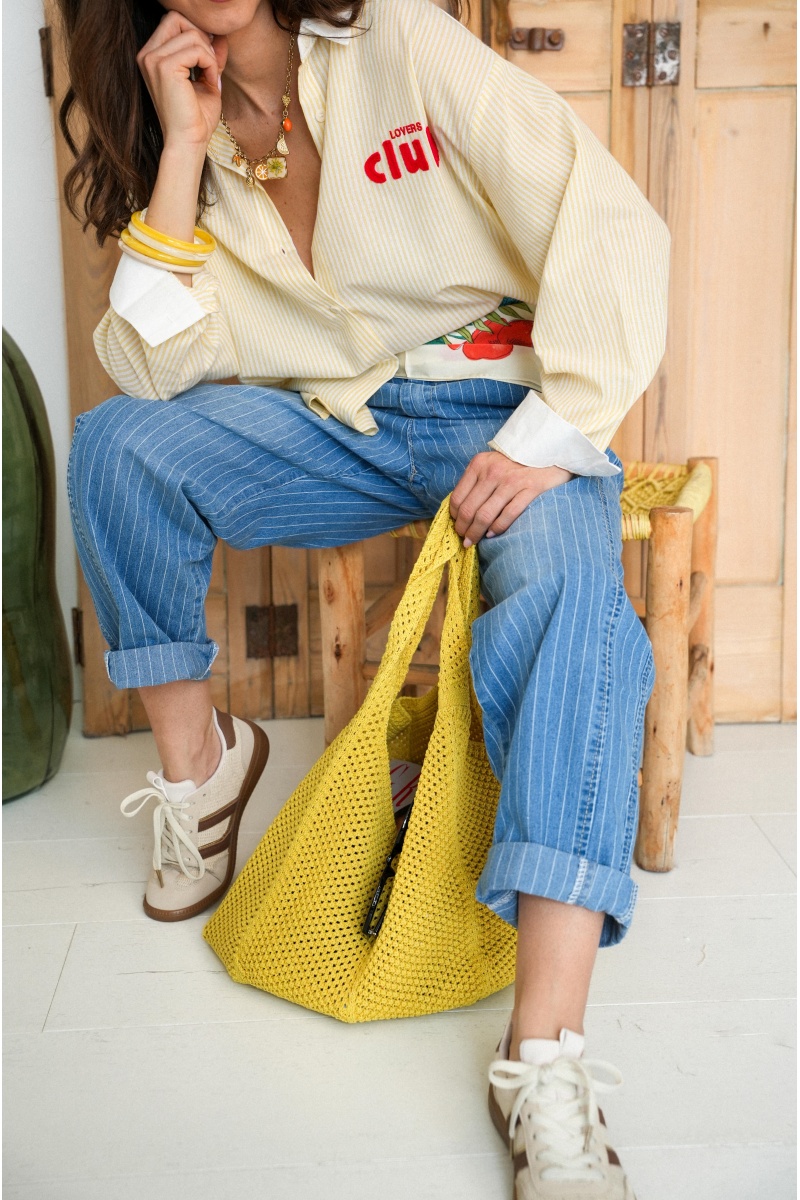 Sac Crochet Jaune ISABEL
