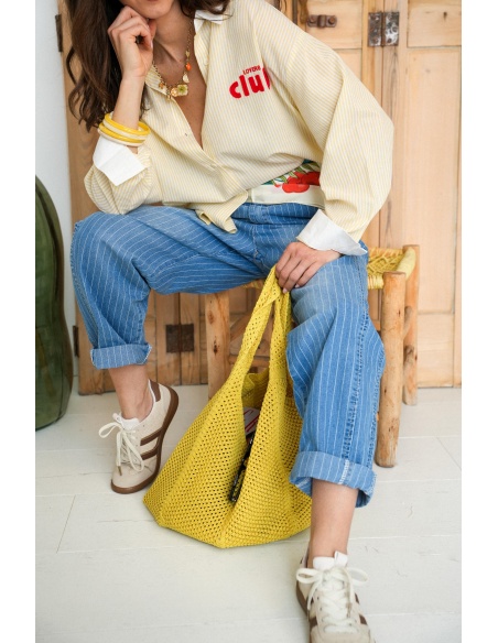 Sac Crochet Jaune ISABEL