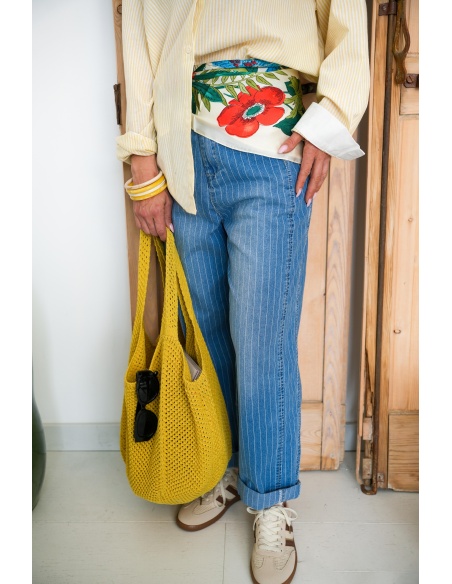 Sac Crochet Jaune ISABEL