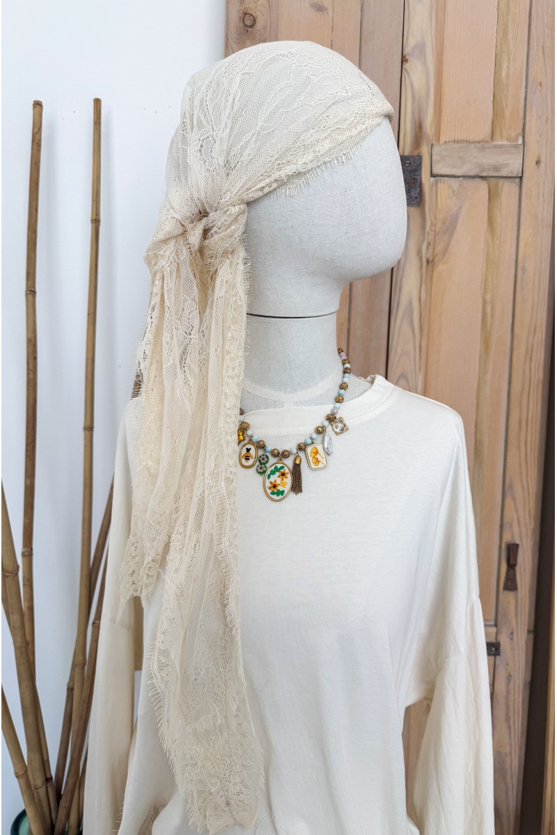 w.studio DENTEL ECRU FOULARD