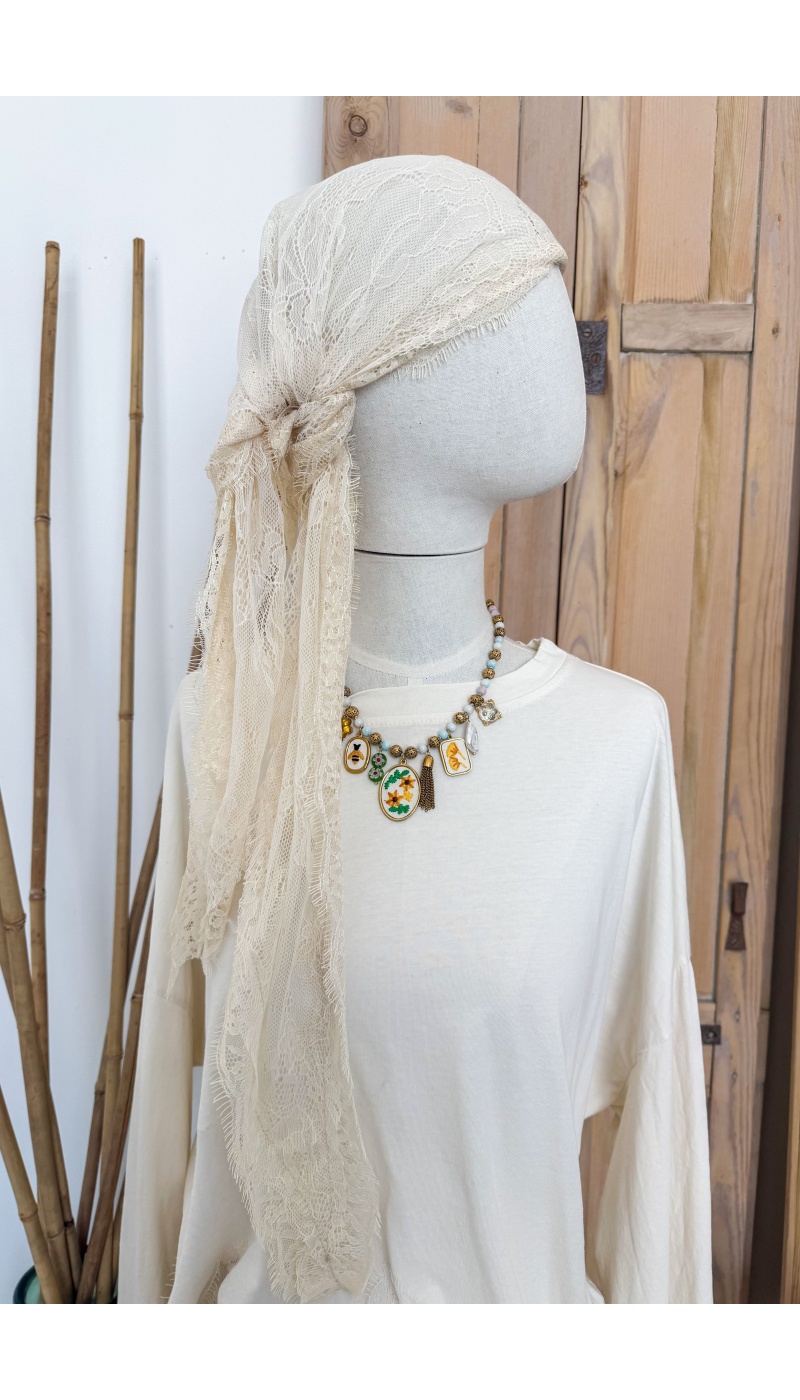 w.studio DENTEL ECRU FOULARD