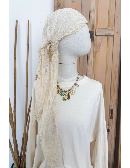 w.studio DENTEL ECRU FOULARD