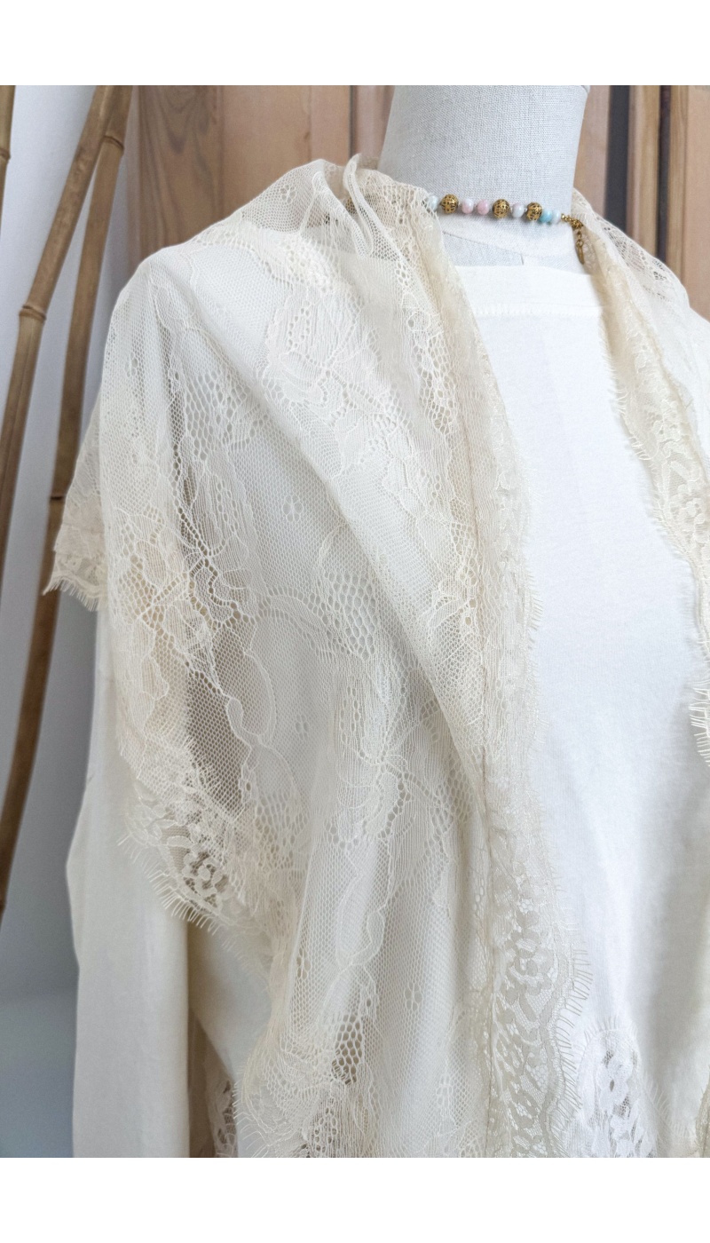 w.studio DENTEL ECRU FOULARD