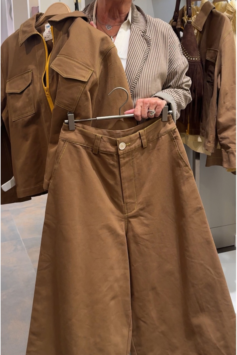 marketing order JAUNE MARRON PANTALON FEMME