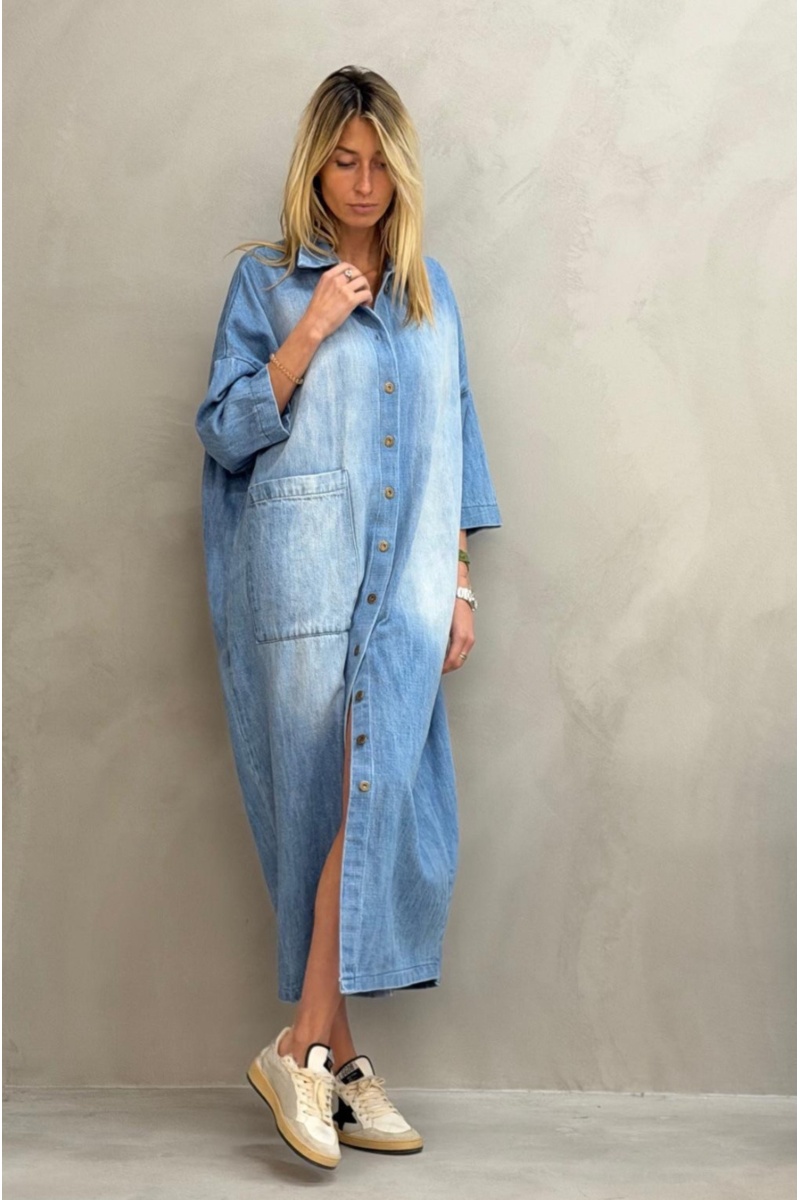 Robe Longue Chemise Denim Banditas BED