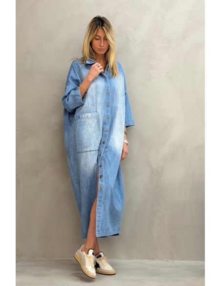 Robe Longue Chemise Denim Banditas BED