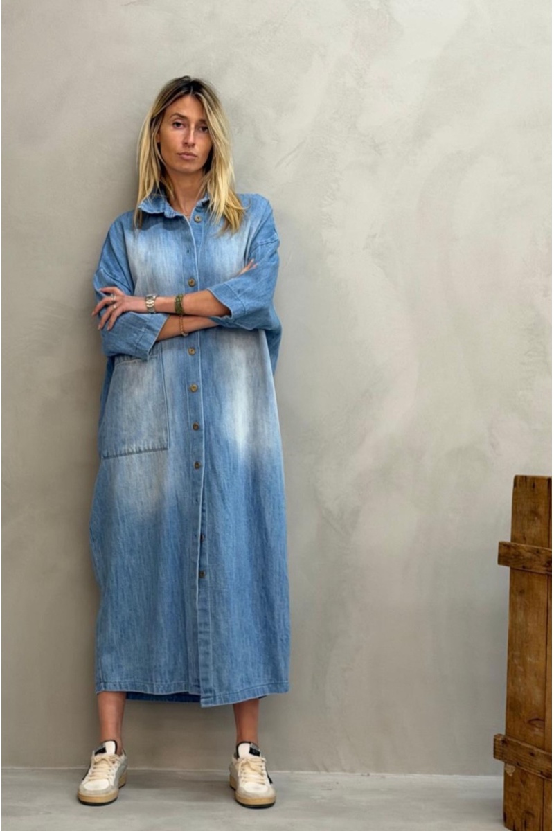 Robe Longue Chemise Denim Banditas BED 2