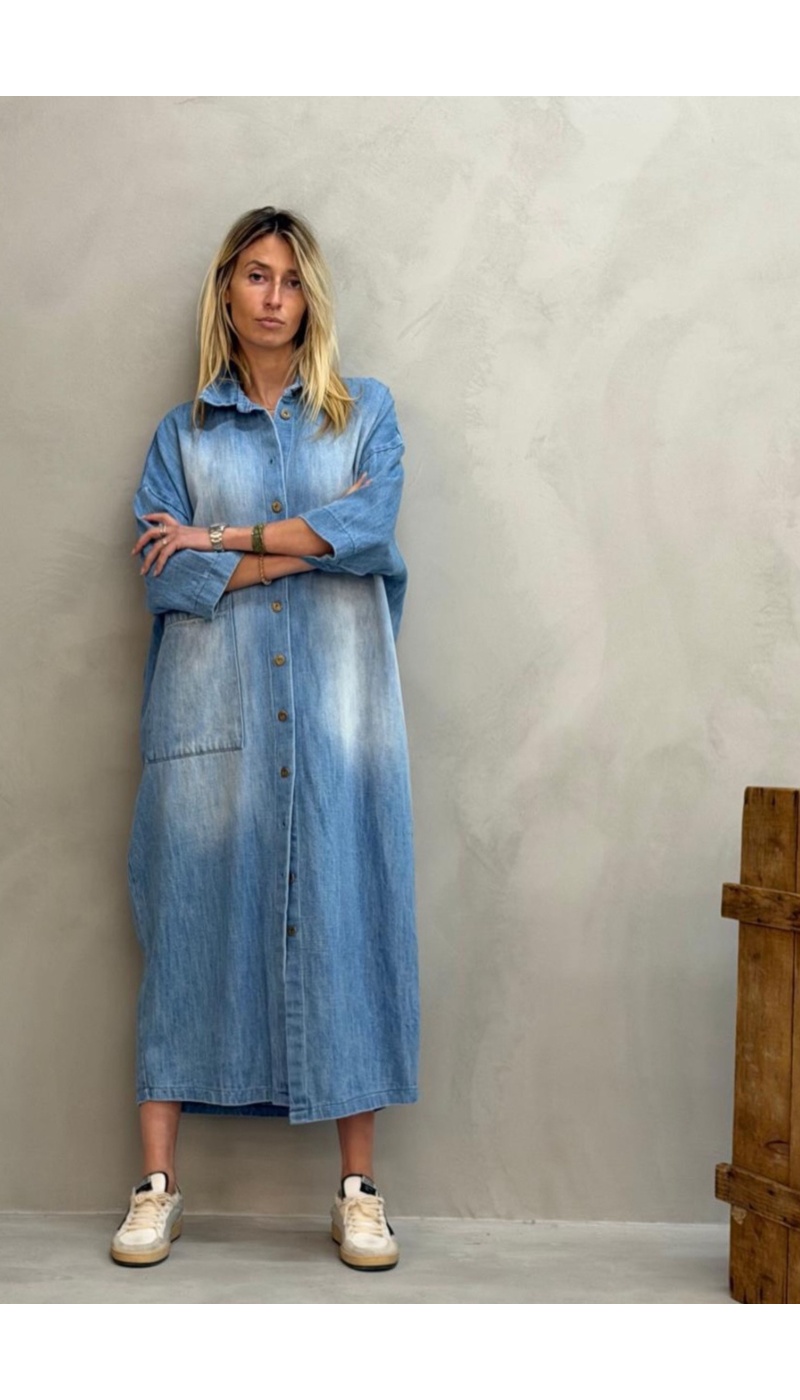 Robe Longue Chemise Denim Banditas BED